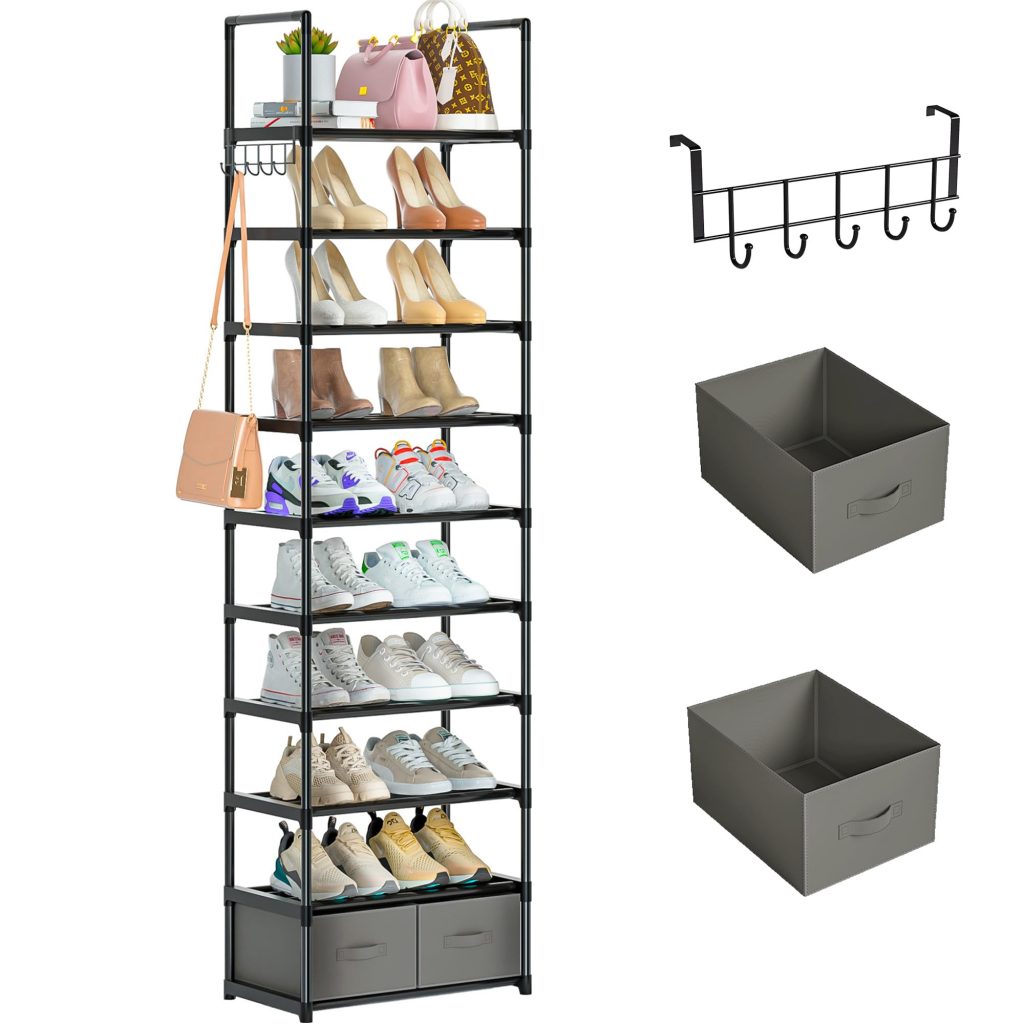 10 tier shoe rack