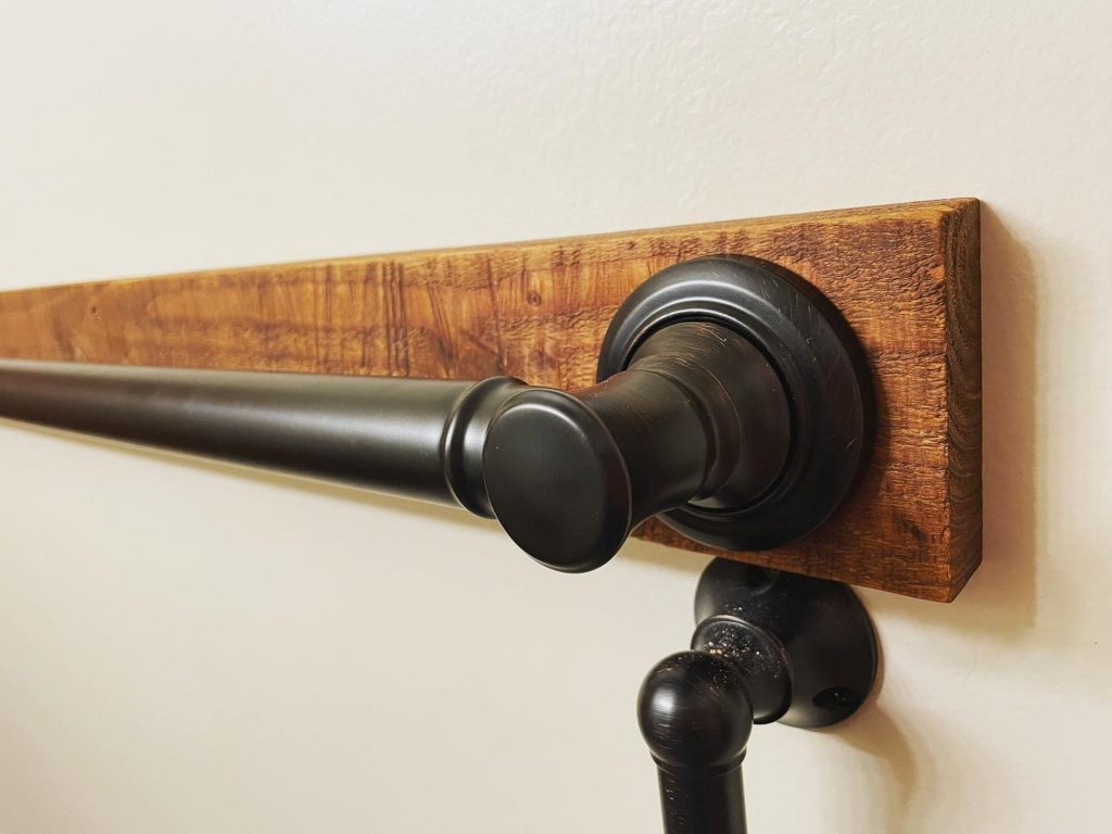 how to install towel bar