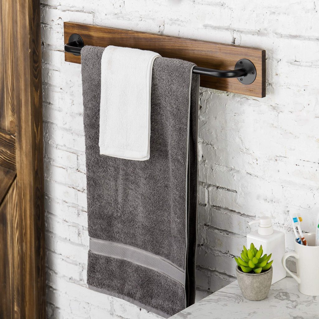 Where to put towel bar in bathroom