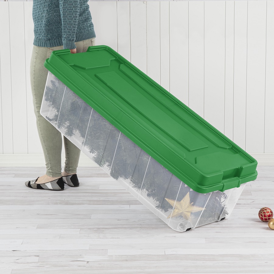 Plastic christmas tree storage box