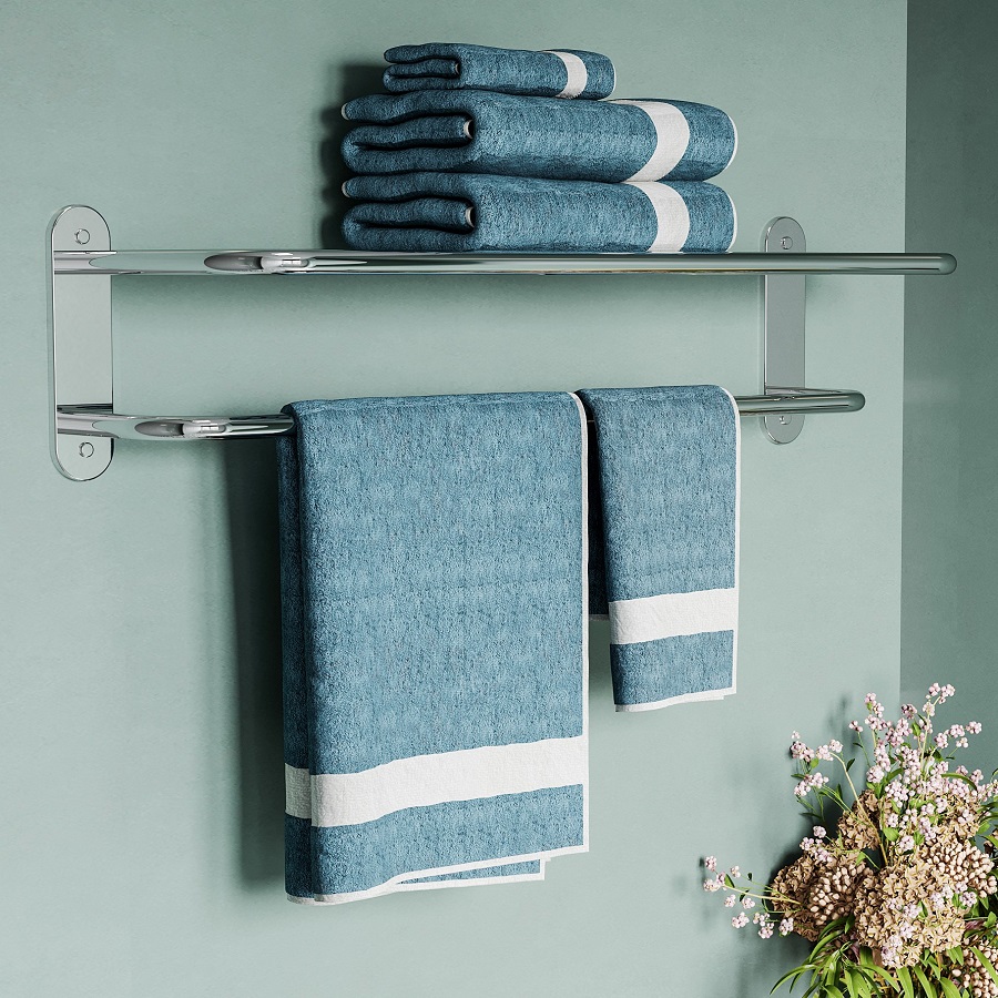 how to install a towel bar