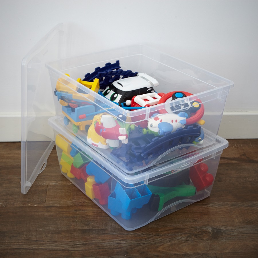 clear storage box 