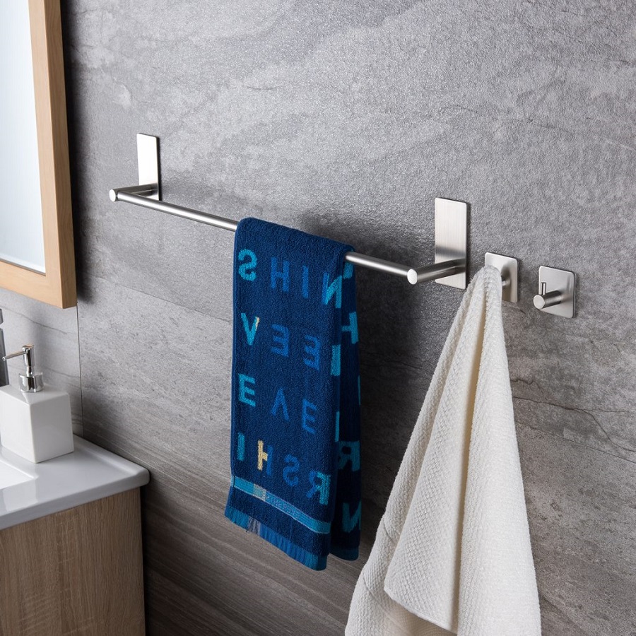 how to install a towel bar