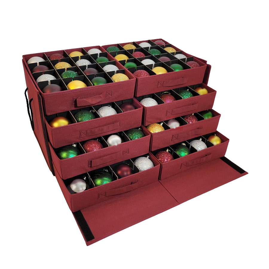 ornament storage box with dividers