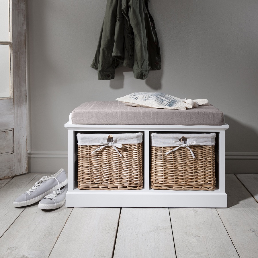 Hallway shoe storage