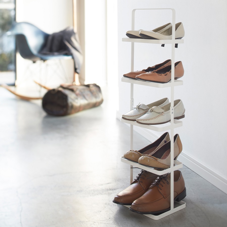 Narrow shoe storage