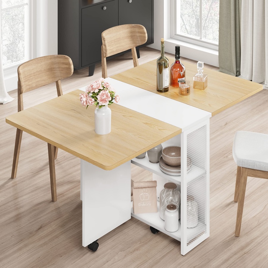 Small Kitchen Table with Storage