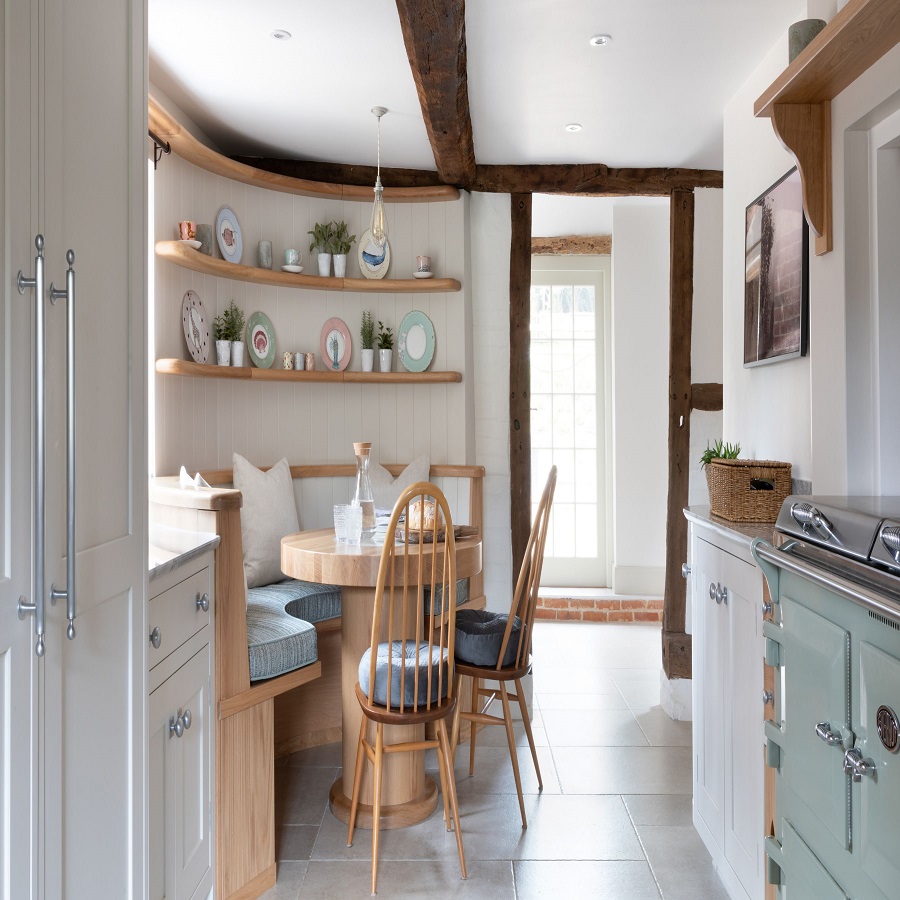 Kitchen Banquette with Storage